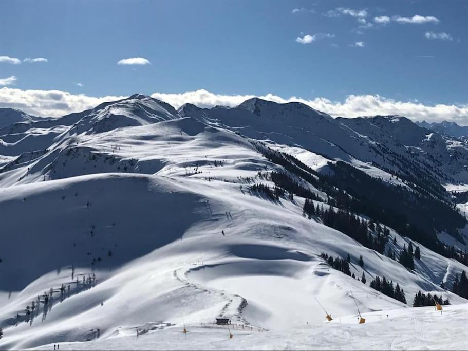 Ferienhaus Zillertal Panorama Blick Balkon Sauna Zellberg Exterior foto