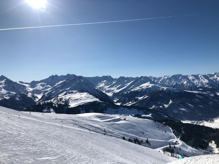 Ferienhaus Zillertal Panorama Blick Balkon Sauna Zellberg Exterior foto