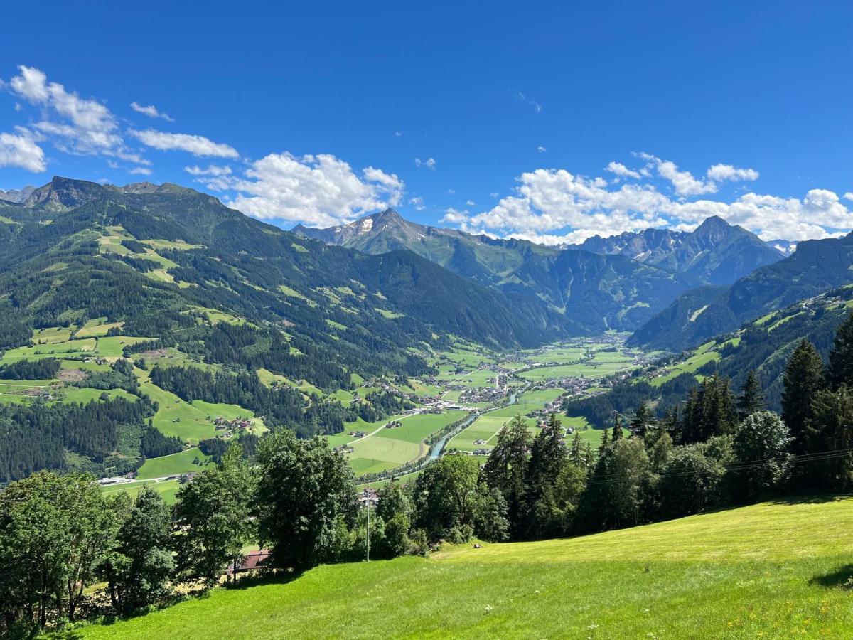 Ferienhaus Zillertal Panorama Blick Balkon Sauna Zellberg Exterior foto